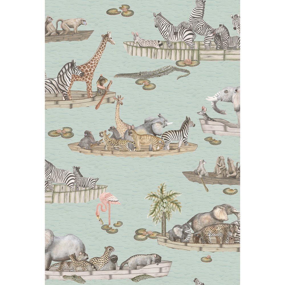 Zambezi Wallpaper 14063 by Cole & Son in Seafoam Blue